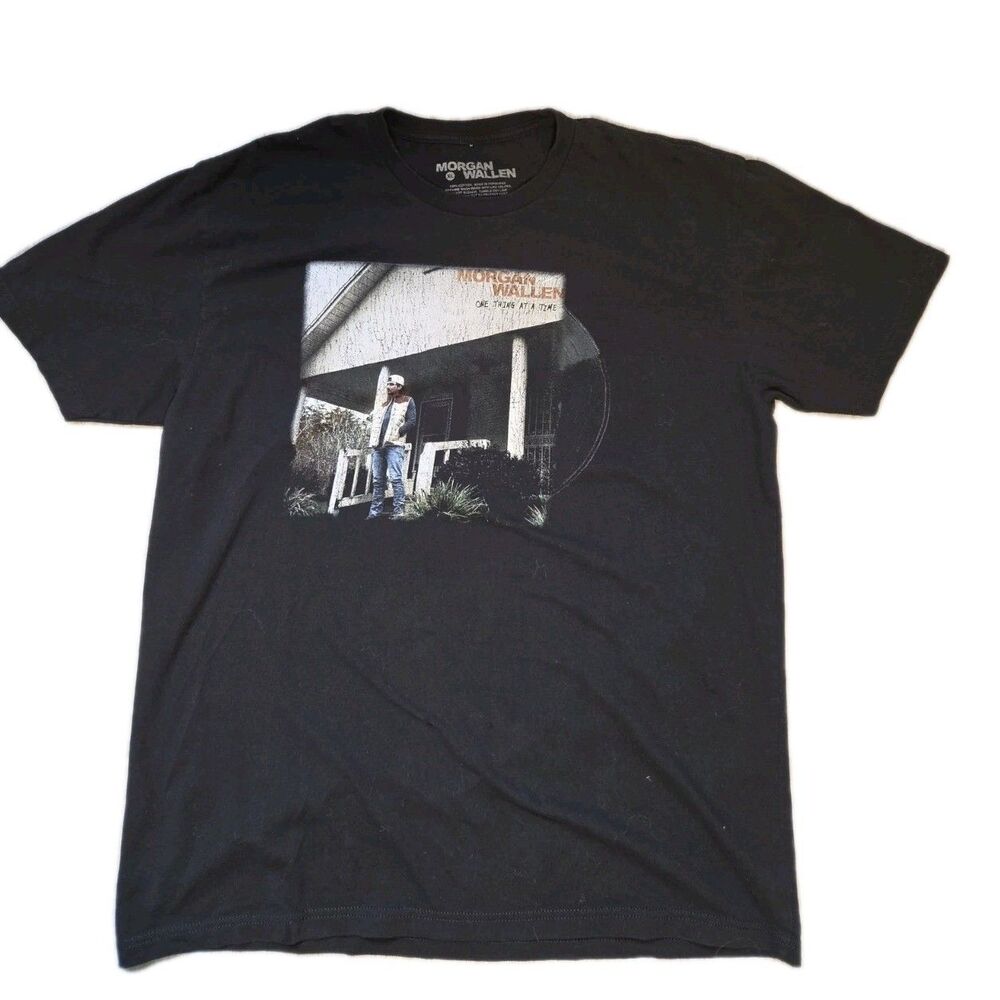 Morgan Wallen One Thing At A Time Tour Graphic Band T Shirt Black XL EUC